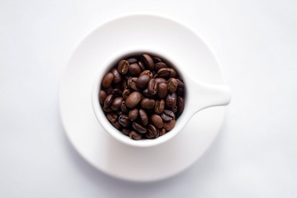 coffee beans, coffee cup